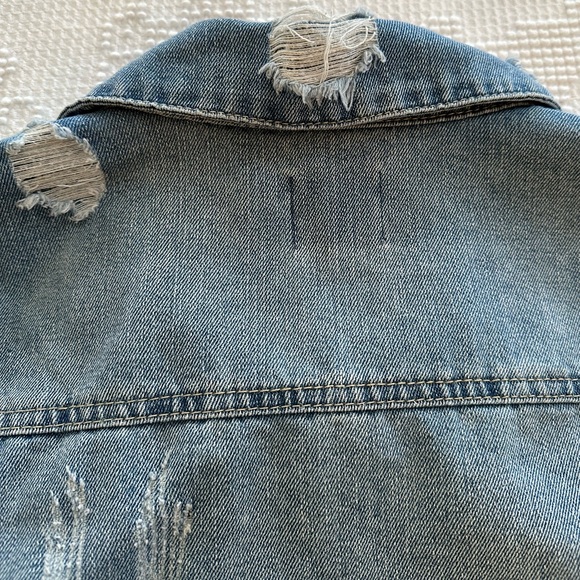 CISONO DENIM COLLECTION DISTRESSED MEDIUM WASH JEAN JACKET SIZE MEDIUM - Picture 12 of 12